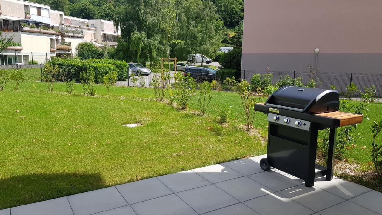 L'Instant Leman - T2 3 Etoiles A 5Min De Thonon Et Evian Avec Terrasse Et Jardin A 100M Du Lac 安菲翁·莱斯·班恩斯 外观 照片